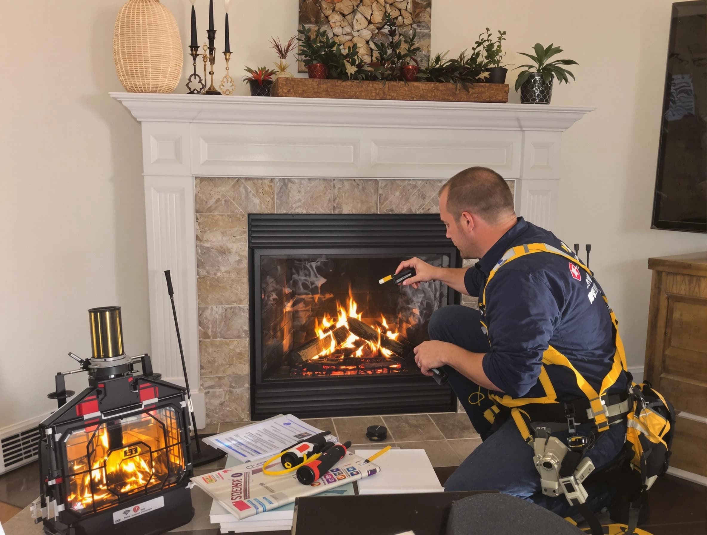 Safety-focused fireplace inspection by Plain City Chimney Sweep in Plain City, UT