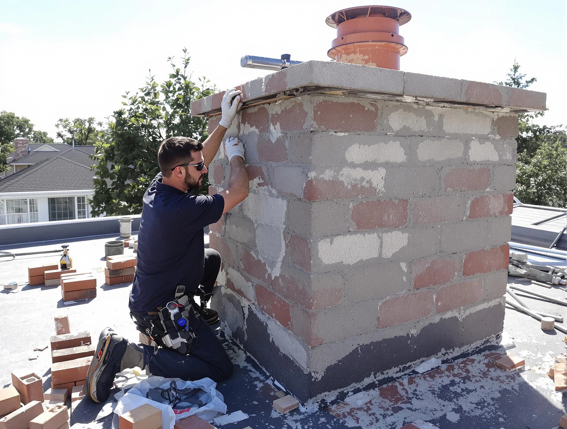 Advanced chimney repair process by Plain City Chimney Sweep in Plain City, UT