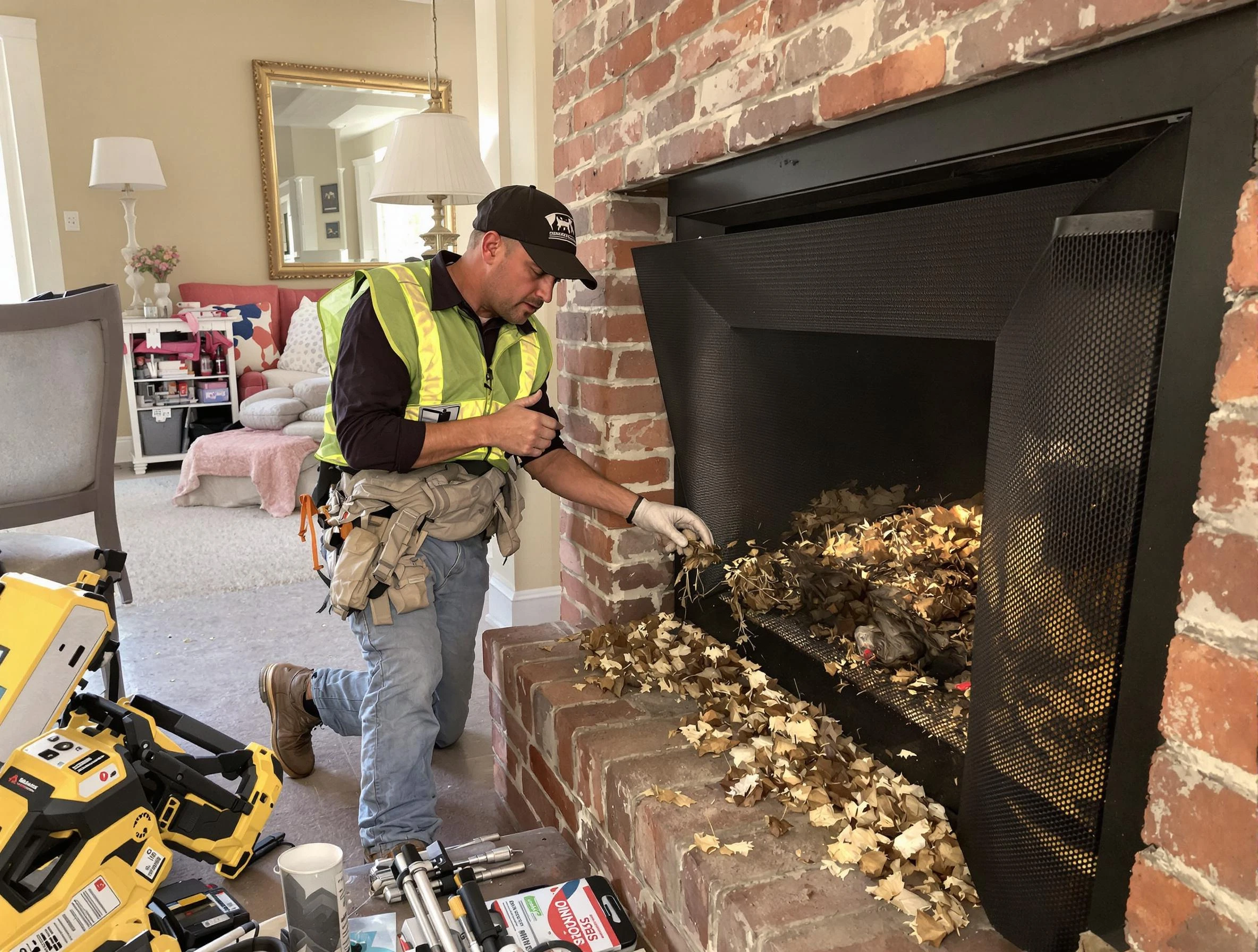 Safe screening installation by Plain City Chimney Sweep in Plain City, UT
