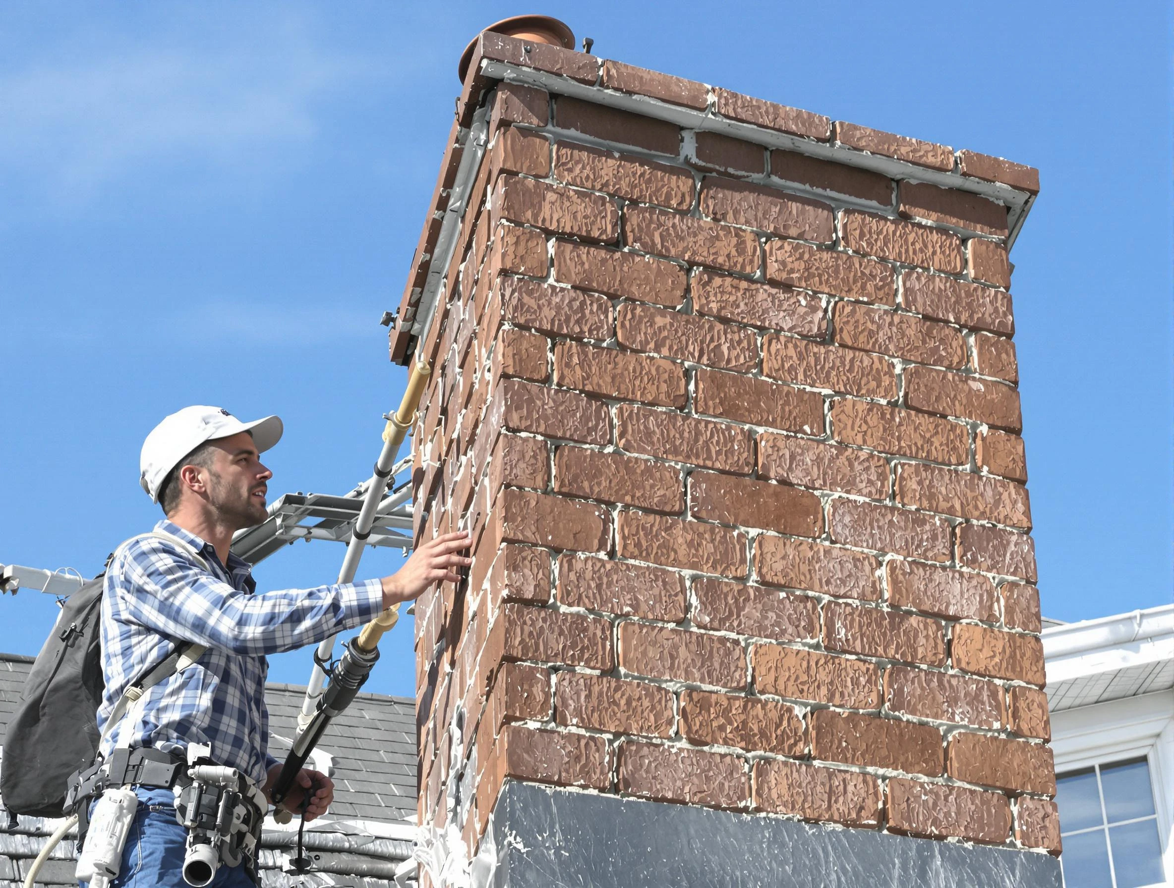 Brickwork for a chimney rebuild by Plain City Chimney Sweep in Plain City, UT