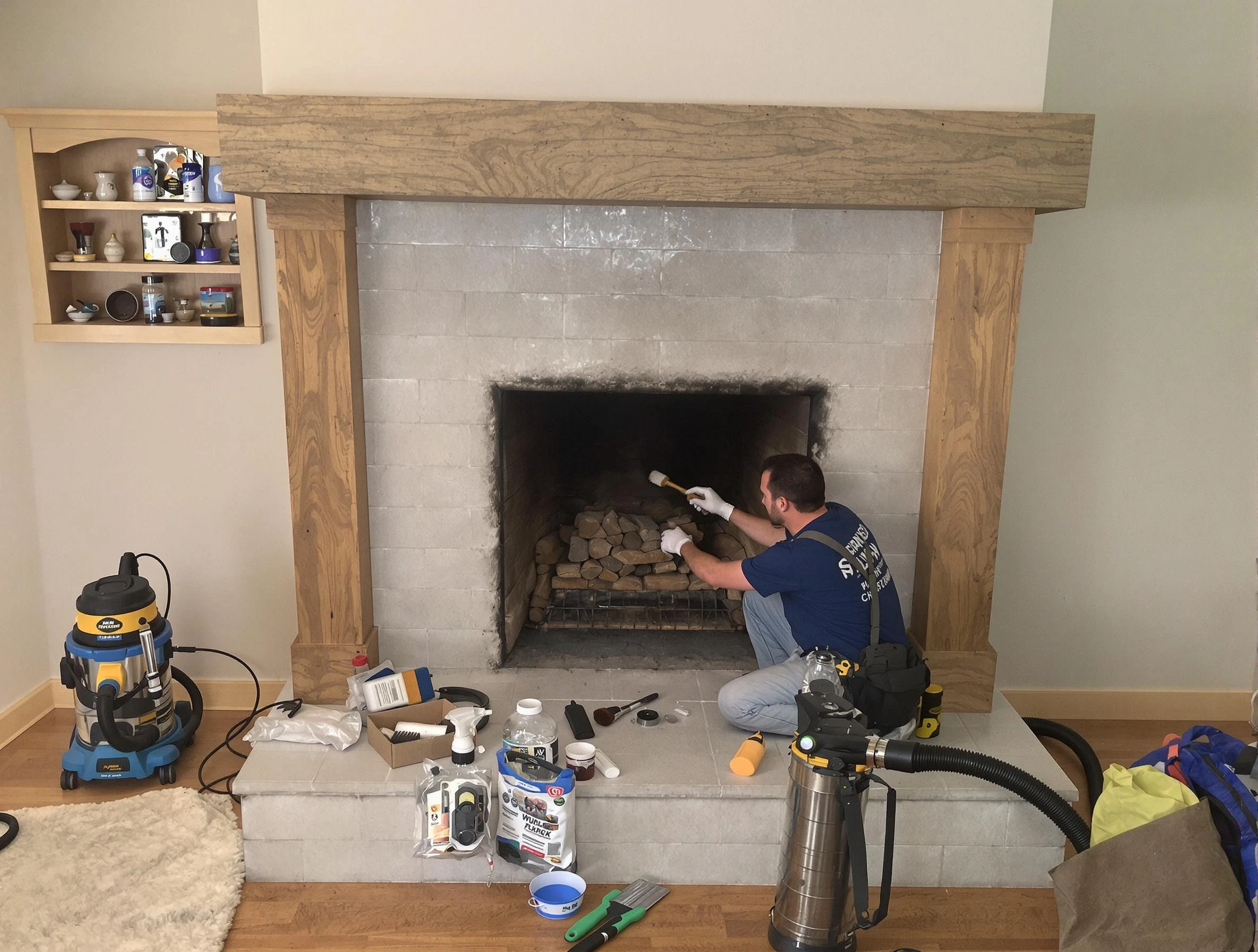 Detailed creosote removal process by Plain City Chimney Sweep in Plain City, UT