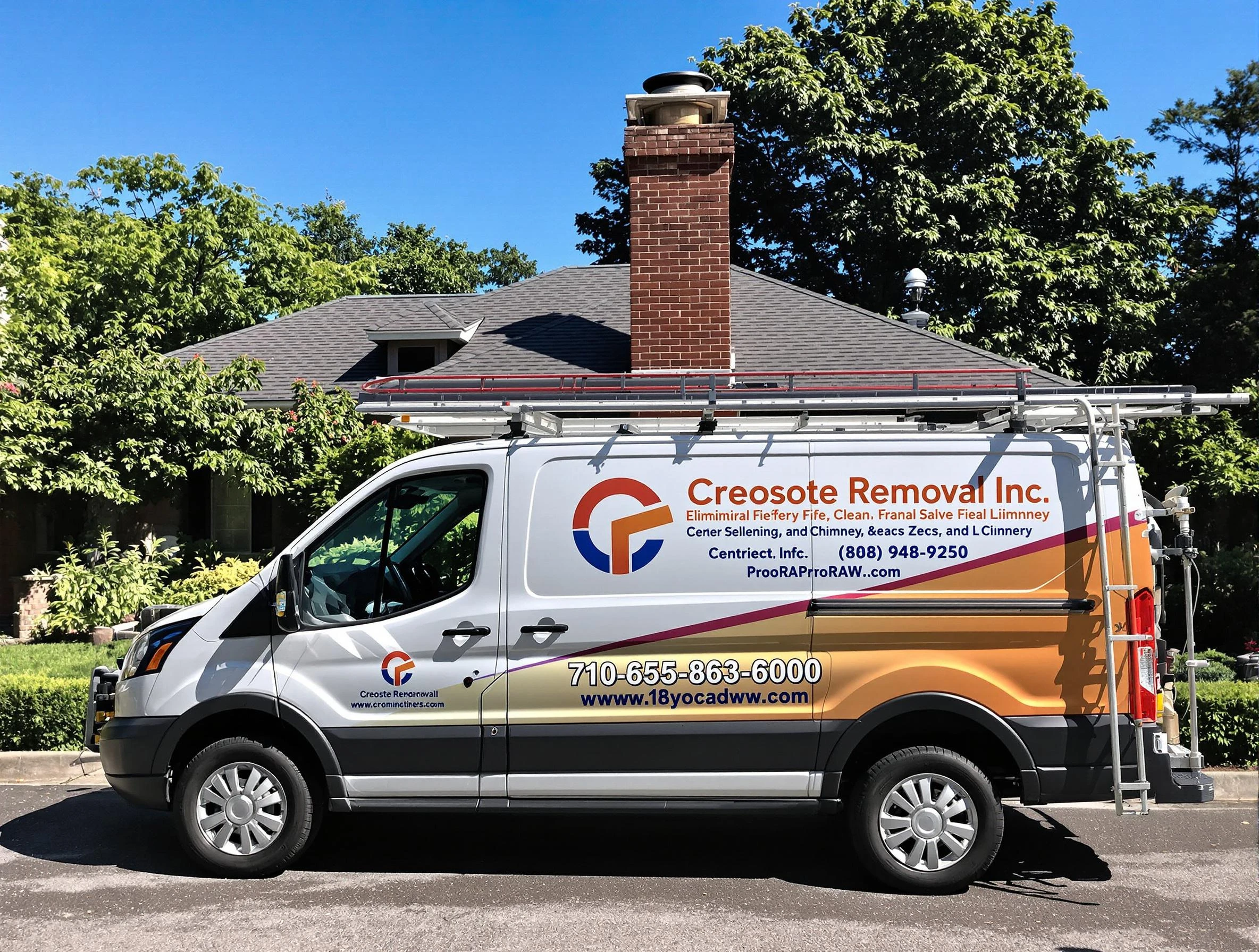 Plain City Chimney Sweep technician removing creosote safely in Plain City, UT